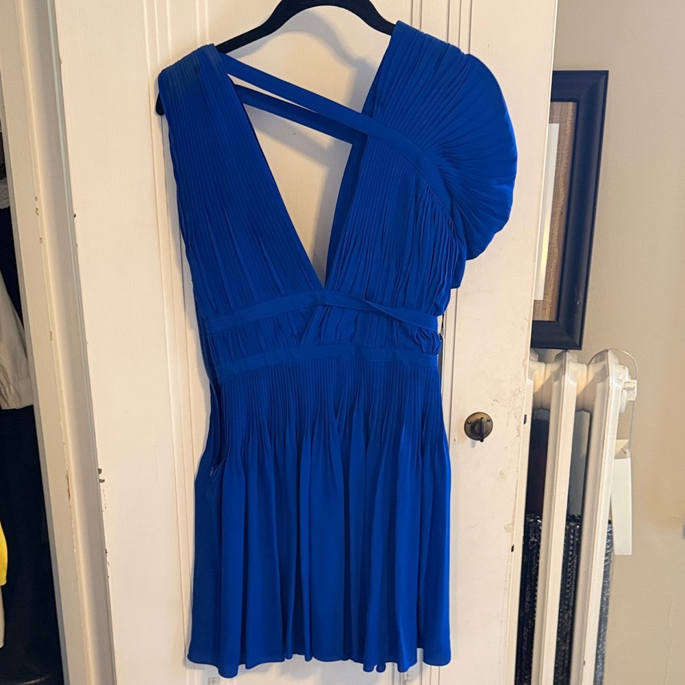Vionnet Royal Blue One-Shoulder Dress